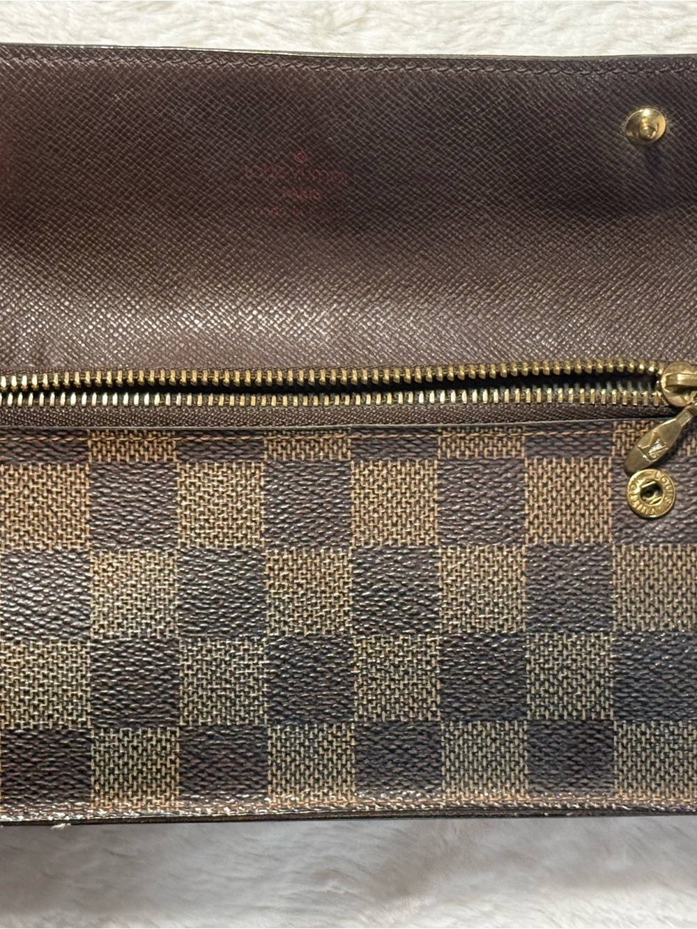 Vintage Louis Vuitton Damier Ebene Portefeuille Long Wallet - Picture 7 of 12